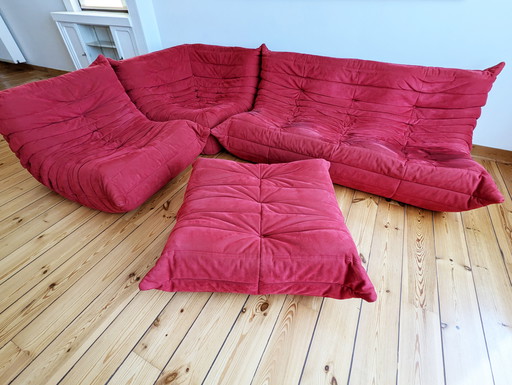 Ligne Roset Togo Set - Alcantara Goya Red