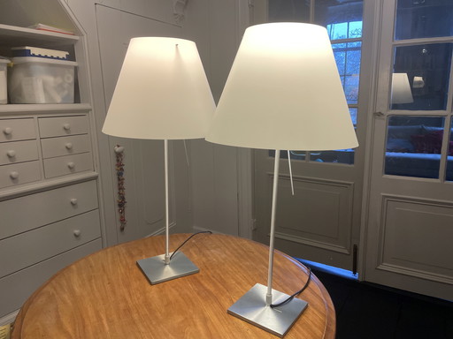 2x Luceplan Costanza Lampe à poser
