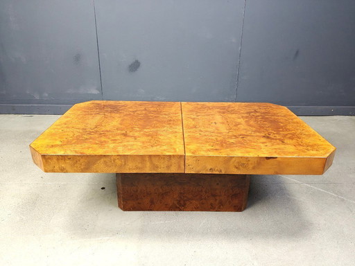 Hollywood regency hidden bar coffee table, 1970s 