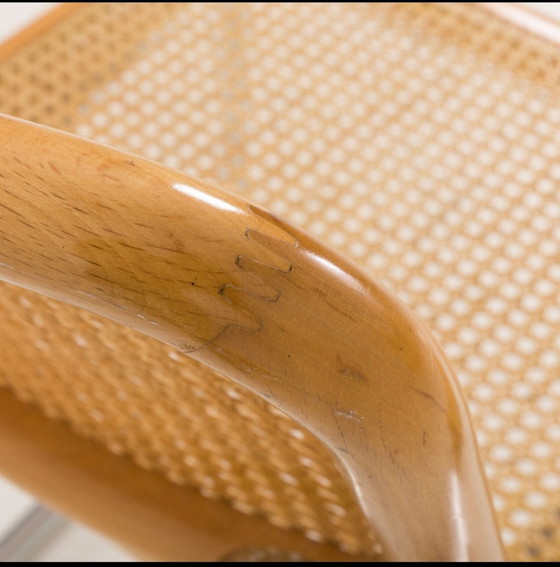 Image 1 of 1 x Set aus 4 Cidue-Stühlen mit Rohrgestell S64, entworfen von Marcel Breuer in den 1970er Jahren