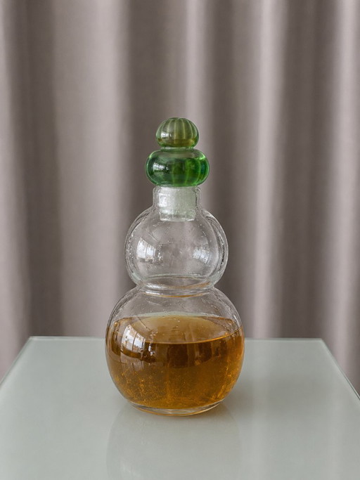 Superb Signed Blown Glass Carafe – glazen karaffen