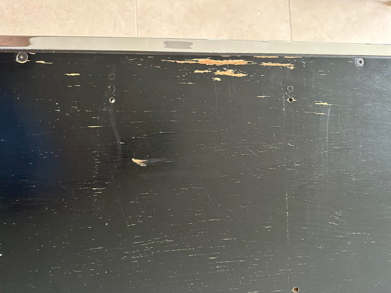 Tavolino anni Settanta, Tavolini, Vetro, Legno, Nero (foto 5 di 6)
