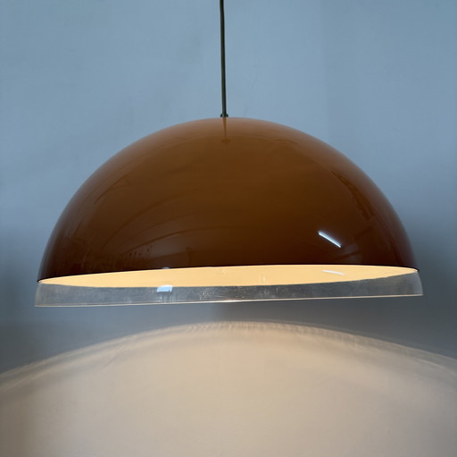 Lampe suspendue champignon marron, 1970