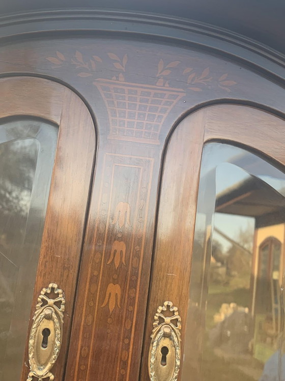 Credenza da cucina Art Nouveau – Credenze con vetrina, Legno, Ottone (photo 4 of 10)