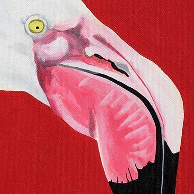 Image 1 of 2 paneles de flamencos