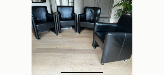 Image 1 of Leren Danca stoelen (6)