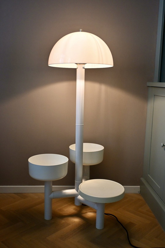 Image 1 of Floor lamp Ypma BV ‘Chantal’ with plant holders, space age 70s