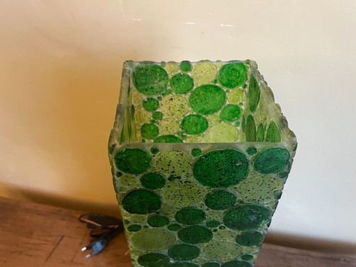 Leuke Lamp Tafellamp Schemerlamp groen Frans Memphis style