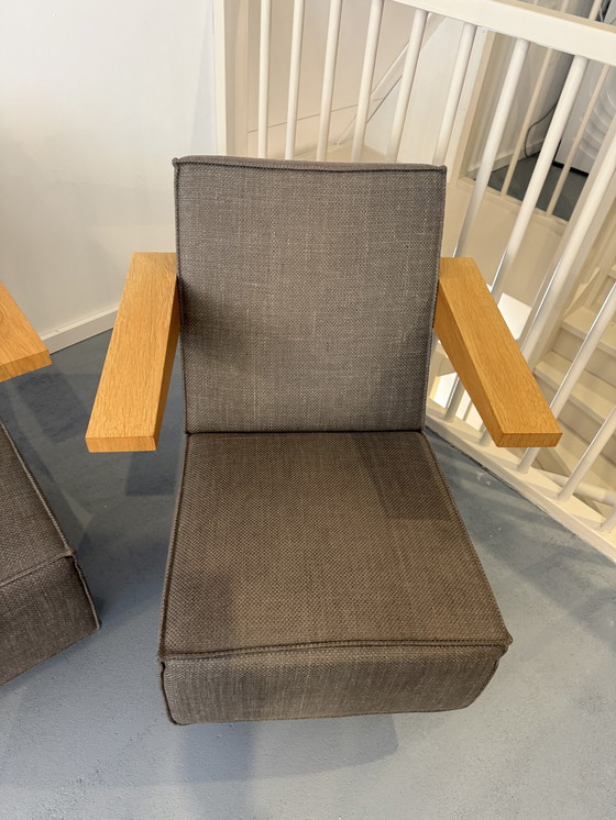 Image 1 of Rietveld chairs (2) pressroom design, gray