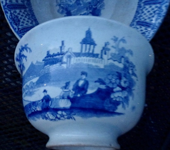 Image 1 of 3 cuencos para armarios/alacenas, color azul Ironstone Trans. “Shannon”.