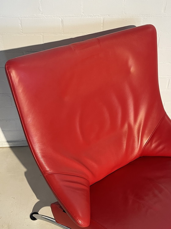 WK Wohnen Vintage Art Deco Retro – Verstelbare relaxstoel, Chrome, Leather (photo 7 of 13)