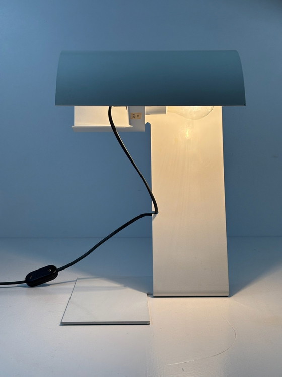 Table Lamp Blitz Trabucco Vecchi Volpi for Stilnovo 1972 Lacquered Aluminum, Metal, White (photo 8 of 15)