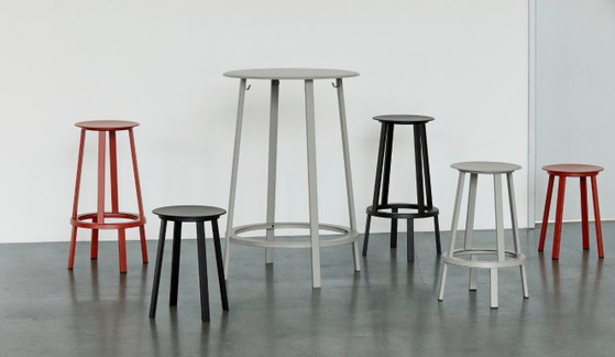 Hay Revolver Bar Stool Low. Red. Bar stool. New in box. – Barstools, Metal (photo 3 of 5)