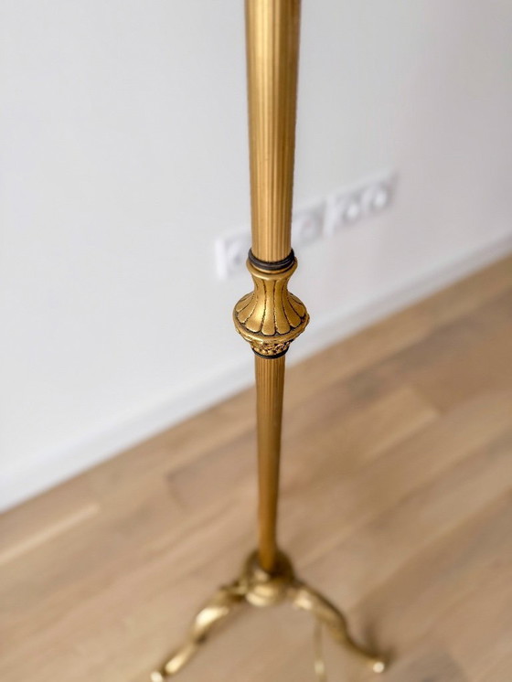 Image 1 of 1 lámpara de pie estilo Luis XV con pantalla