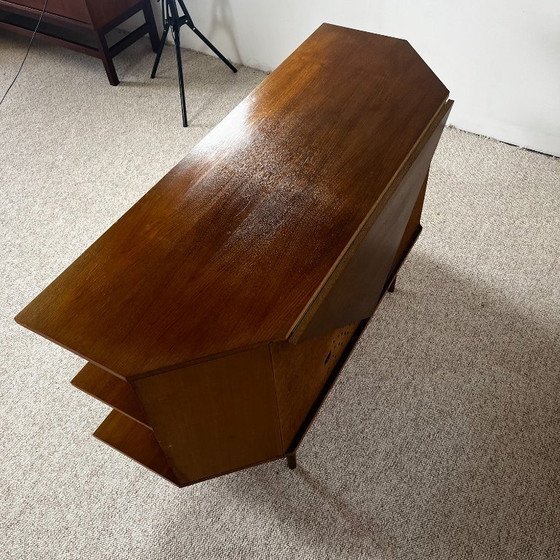 Lowboard aus Teakfurnier, 1960/70, Midcentury Modern – Highboards, Wood, Vintage (photo 4 of 17)