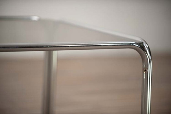 Italiaanse Design Bijzettafel – Chrome, Glass (photo 7 of 10)