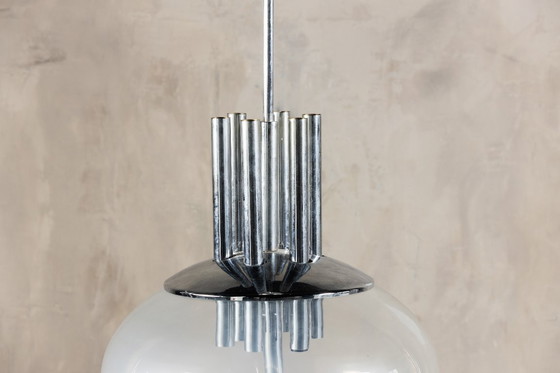 Image 1 of Murano-Glas-Pendelleuchte von Carlo Nason für Mazzega, Italien, 1970er Jahre