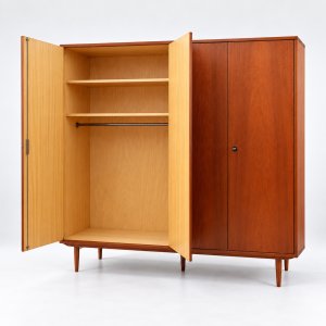 Vintage Mid-Century Wardrobe with Four Doors from the 1960s – Wood, Scandinavian (photo 36 of 40)