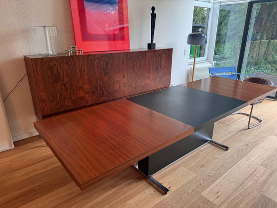 Mid Century dining table - extendable - conference table – Wood (photo 4 of 5)