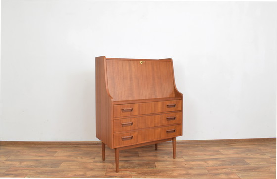 Image 1 of Mid-Century Danish Teak Secretary By Gunnar Nielsen For Tibergaard, 1960S.