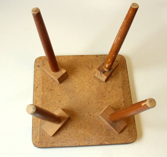 Image 1 of Piccolo portafiori in legno degli anni '50 - Vintage