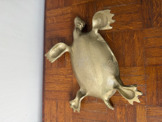 Image 1 of Schmucktablett in Form einer goldenen Schildkröte