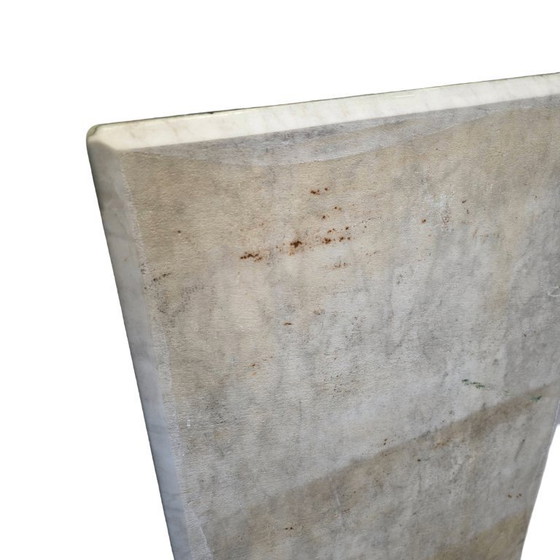 Image 1 of Table vintage en marbre onyx avec plateau à damier/échecs