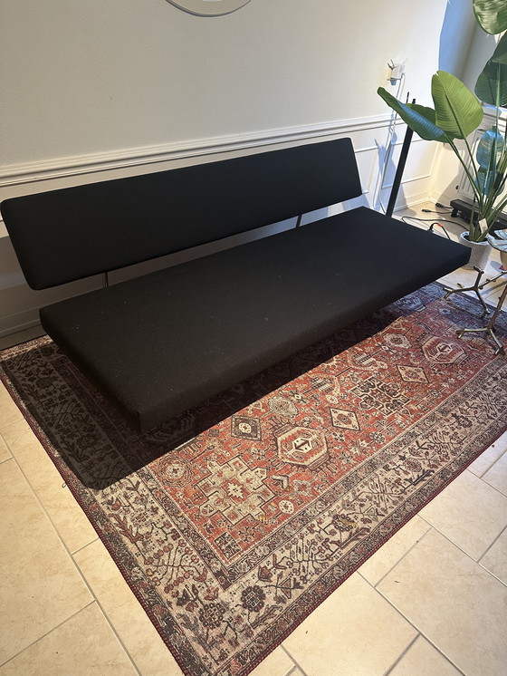 Image 1 of Sofá cama de Der Sluis, 190 cm de ancho, color antracita, de lana