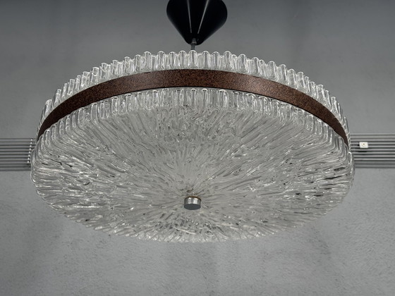 Image 1 of 1960s Plastic Pendant Lamp with Retro Design