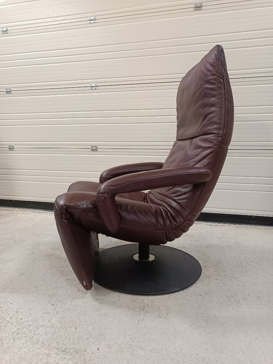 Image 1 of Fauteuil Jori 'Yoga' / Fauteuil pivotant en cuir