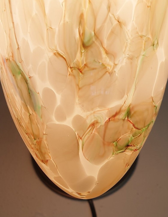 Image 1 of Art-Deco-Wandleuchte aus Opalglas