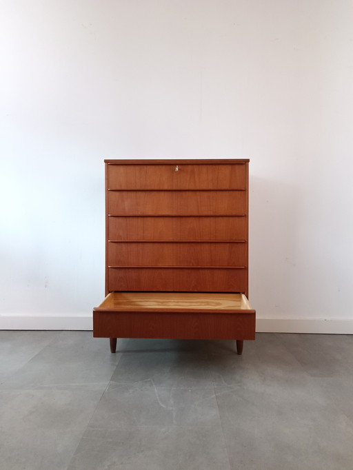 Vintage Danish Chest of Drawers In Teak