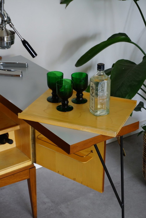 Image 1 of Vintage Barmeubel - Homebar met koelkast Ilse möbel