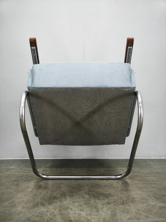 Image 1 of Fauteuil cantilever Bauhaus des années 1930, style Thonet S 411, attribué à Kovona