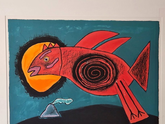 Image 1 of Corneille - Le grand Oiseau Du Desert & Le Reine Des Sables - 24/200 - 1999 - Firmado a mano