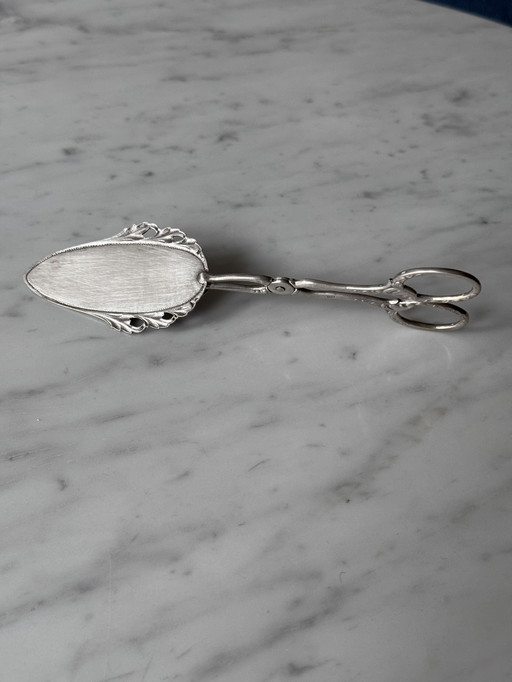 Vintage Solid Silver Serving Set – Cake Server (830) & Tongs (800) – 143g Total