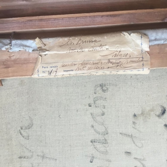 Image 1 of Dipinto originale del pittore Pedro Pruna O'Cerans (1904-1977) "Lamento per Cristo morto"