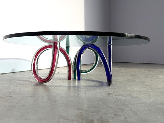 Tavolino da caffè in vetro di Murano di Maurice Barilone, anni '80 – Roche Bobois, Tavolini da caffè (photo 7 of 11)