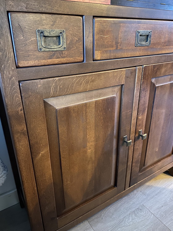 Image 1 of Teakhouten boeken/buffetkast