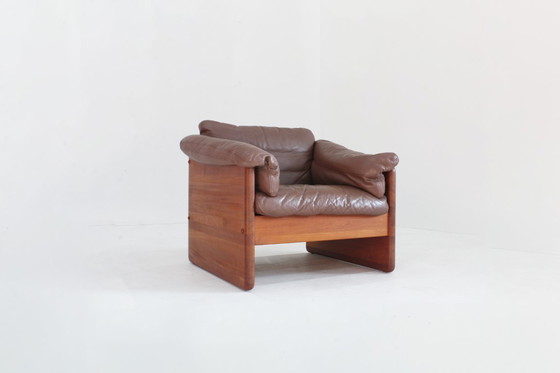Image 1 of Fauteuil vintage milieu du siècle en teck massif Mikael Laursen années 1960