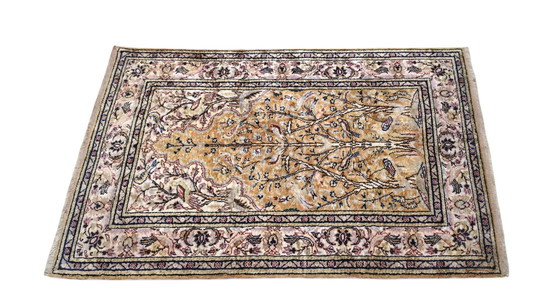Image 1 of Handgeknoopt oriental zijde Kayseri tapijt Paradise 89x140cm