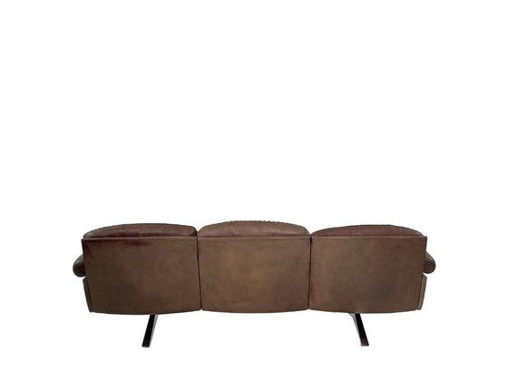 Image 1 of Vintage De Sede DS-31 three-seater sofa – brown leather design classic