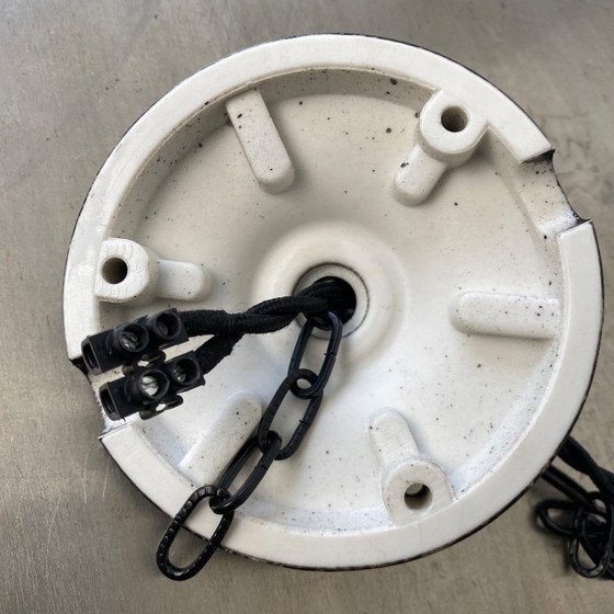 Image 1 of Antique Art Deco Pendant Lamp, XL Vintage