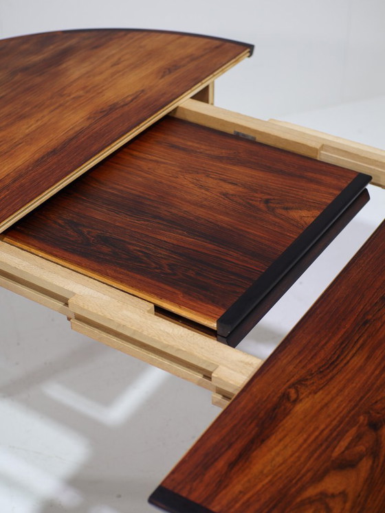 Image 1 of Henry Rosengren Hansen round extendable dining table rosewood