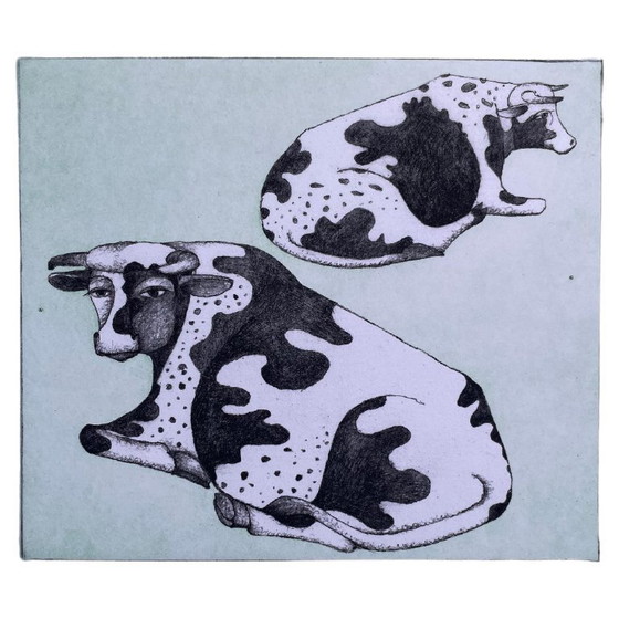 Image 1 of François-Xavier Lalanne - Les Vaches, 2004 Estampe originale 