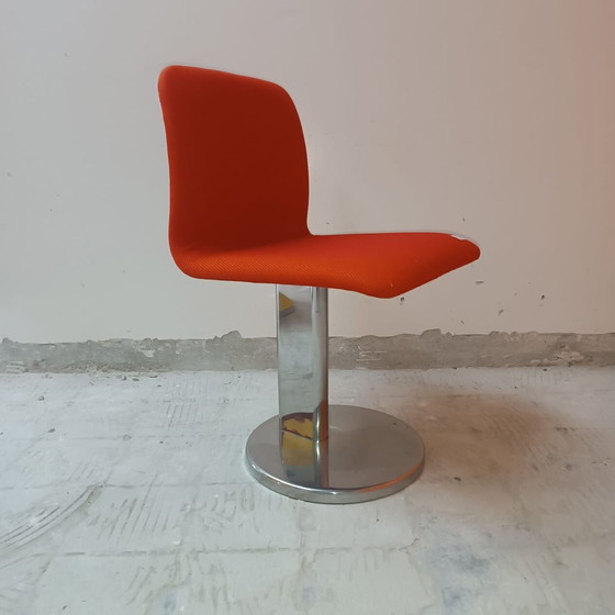 Image 1 of Lot van 4 Vintage Leren Stoelen door Poltronova, Harlow Variant 1971