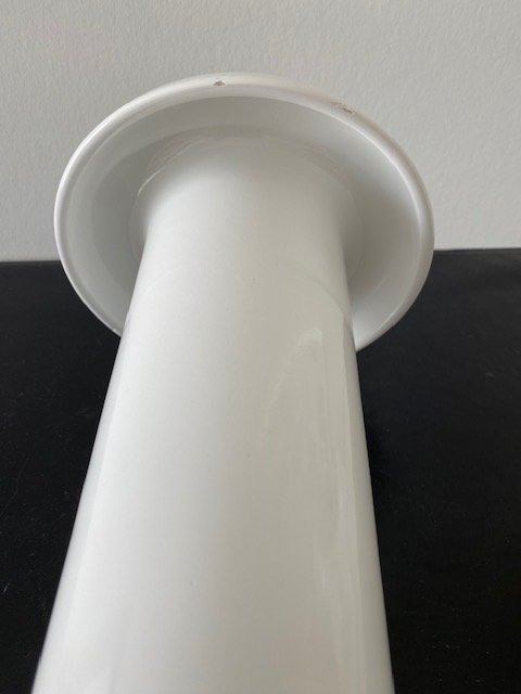 Sicart Italy white Space Age vase Marilena Boccato, Gian Nicola Gigante and Antonio Zambusi
