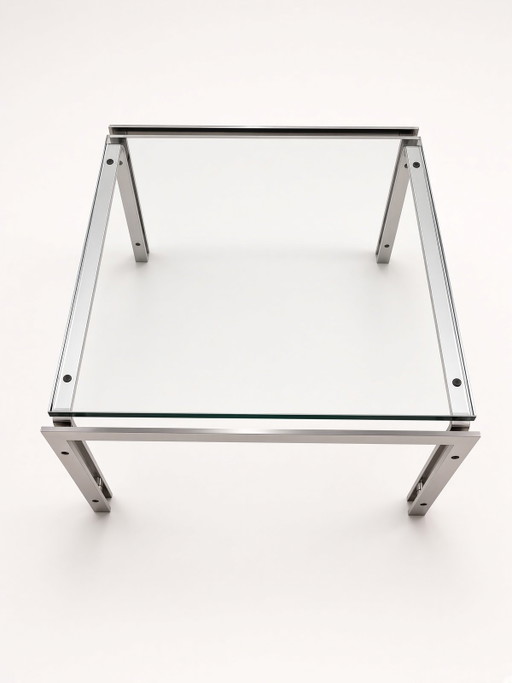 Table d'appoint Hank Kwint Metaform M-1 – bijzettafels, Glass, Metal