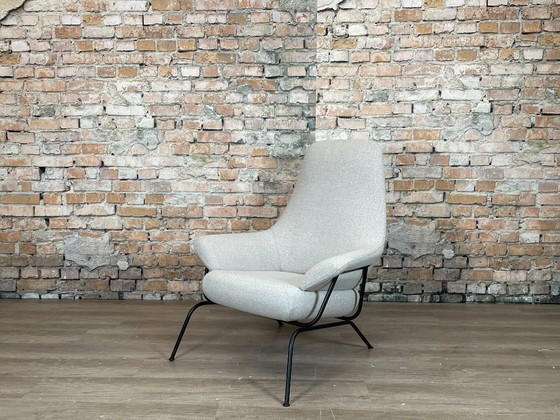 Hem Hai Lounge Chair - light grey | Luca Nichetto – Armchairs, Metal, Textile (photo 3 of 16)