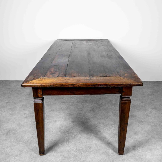 Image 1 of Alter französischer Bauerntisch mit Schubladen